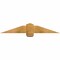Ekena Millwork Eugene Rough Sawn Timber Gable Bracket, Western Red Cedar, 48"W x 8"H x 6"D x 6"F, 4/12 Pitch GBW048X08X0606EUG00RWR - alternate 1
